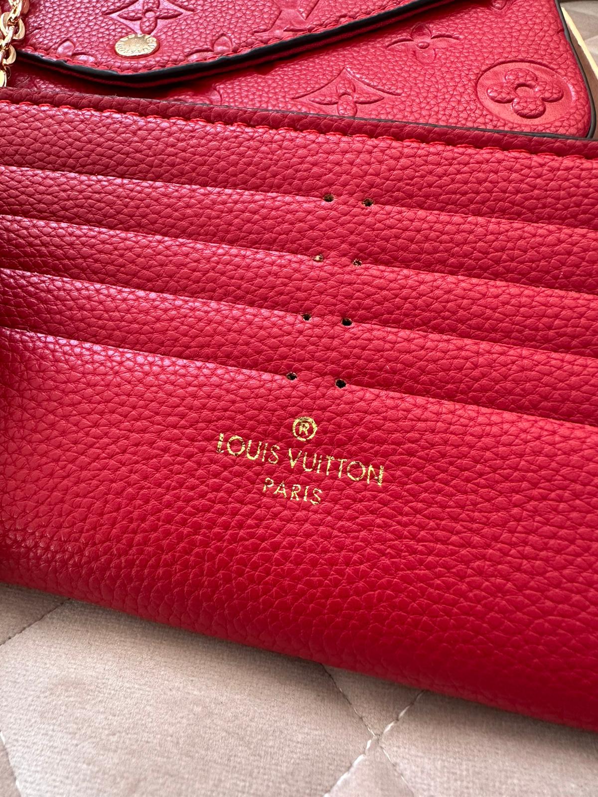 Bolso Louis Vuitton Félicie Rojo