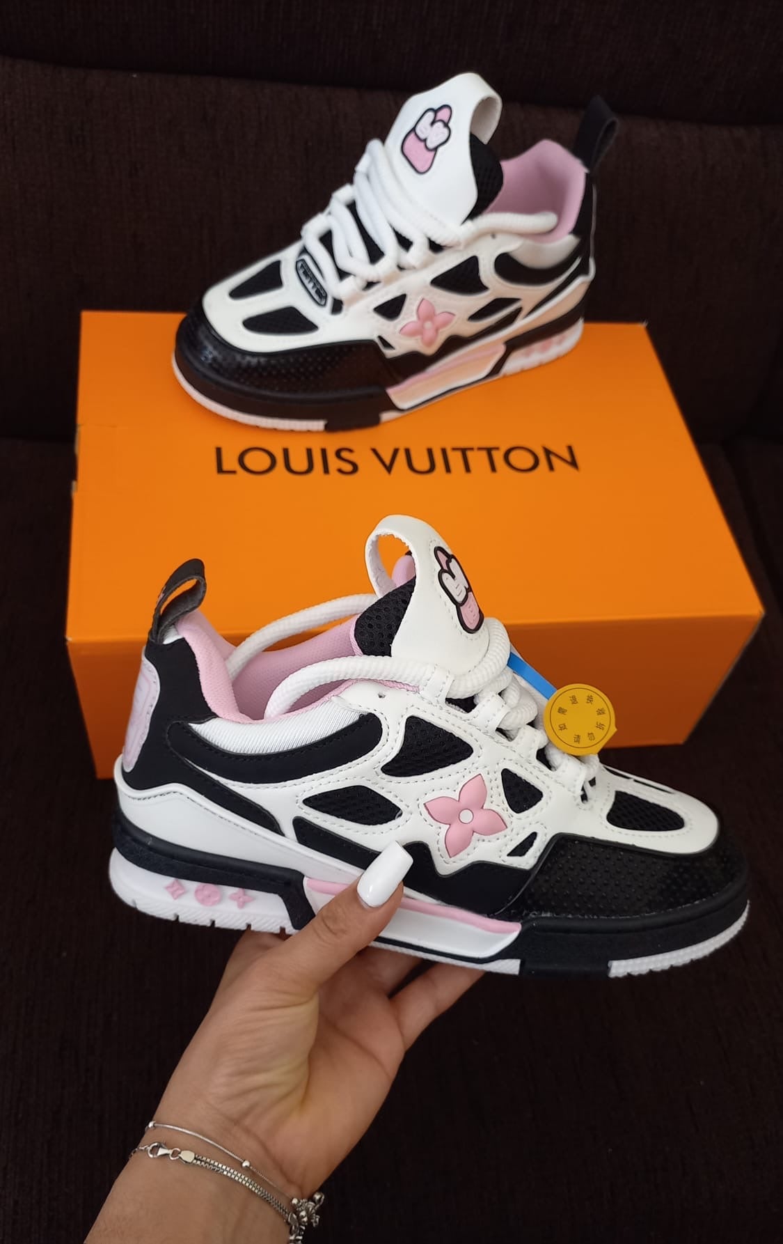Louis Vuitton Skate Negro/Rosa
