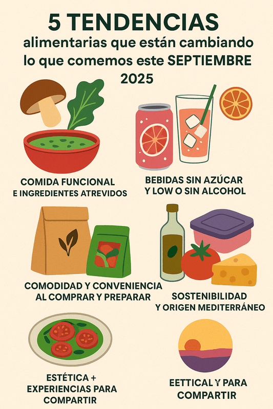 5 Tendencias alimentarias que están cambiando lo que comemos este septiembre 2025 - Postu Tienda