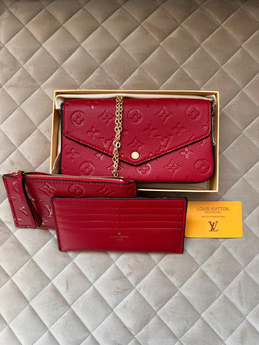 Bolso Louis Vuitton Félicie Rojo