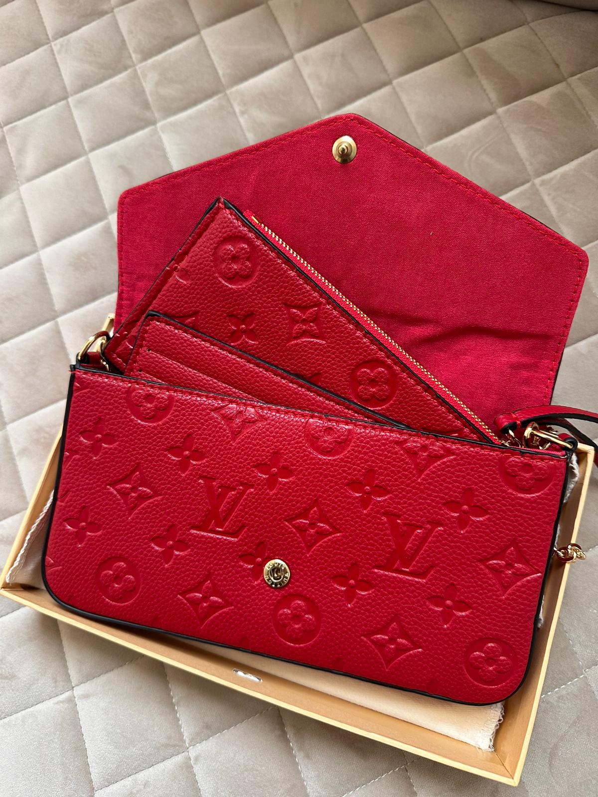 Bolso Louis Vuitton Félicie Rojo