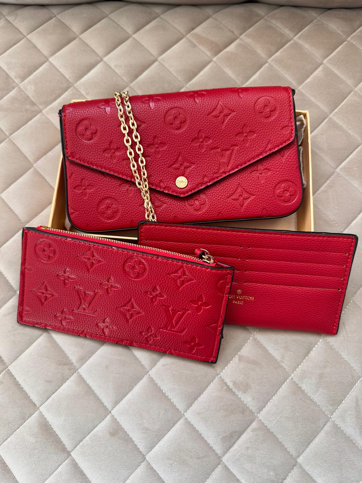Bolso Louis Vuitton Félicie Rojo